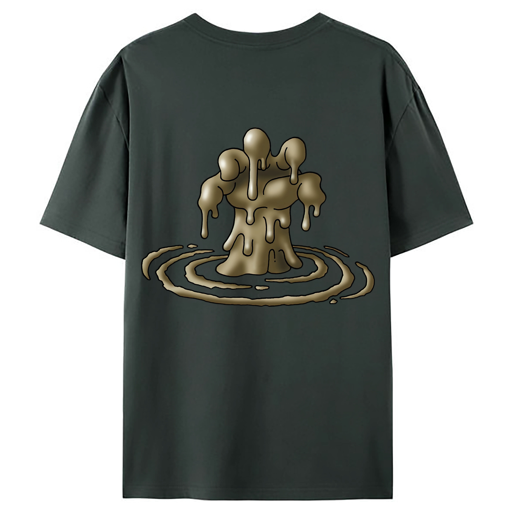 （画像用） ドラゴンクエスト Doragon Kuesuto Dragon Quest 綿100％ メンズ半袖Tシャツ（バックプリント） 通気性